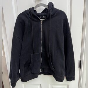 🎉🎉HP🎊🎊 Efan Men’s XL Black Hooded Sweatshirt Jacket